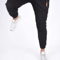 Pantalon jogger cargo En toile – Noir-ref-474 - Image 7