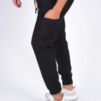 Pantalon jogger cargo En toile – Noir-ref-474 - Image 6